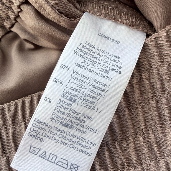 madewell Drapeweave Carley Wide Leg Pants smocked elastic waist S - Picture 5 of 8